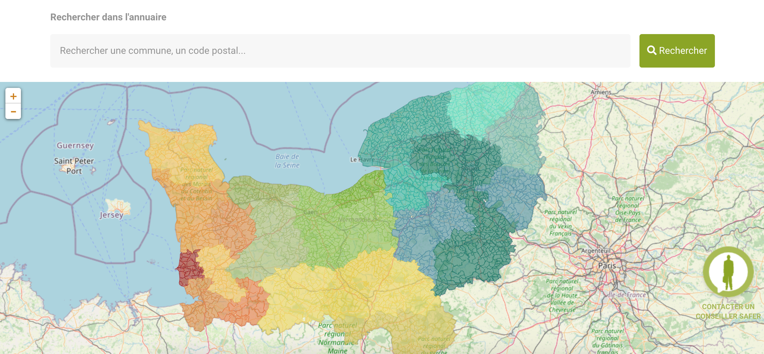 Cartographie Safer de Normandie