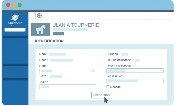 3. Les informations de l'IFCE sont déjà pré-remplies, je peux les modifier si besoin