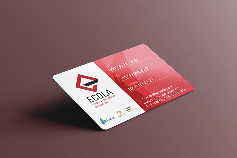 Création de cartes de visite Ecola