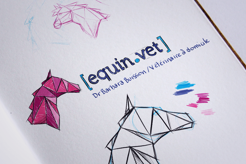 Création du logo equin.vet