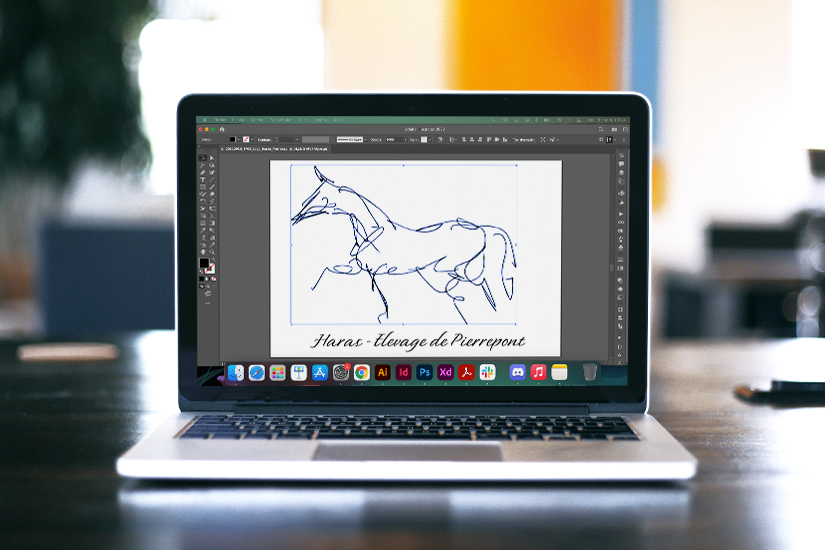 Vectorisation du logo du Haras de Pierrepont