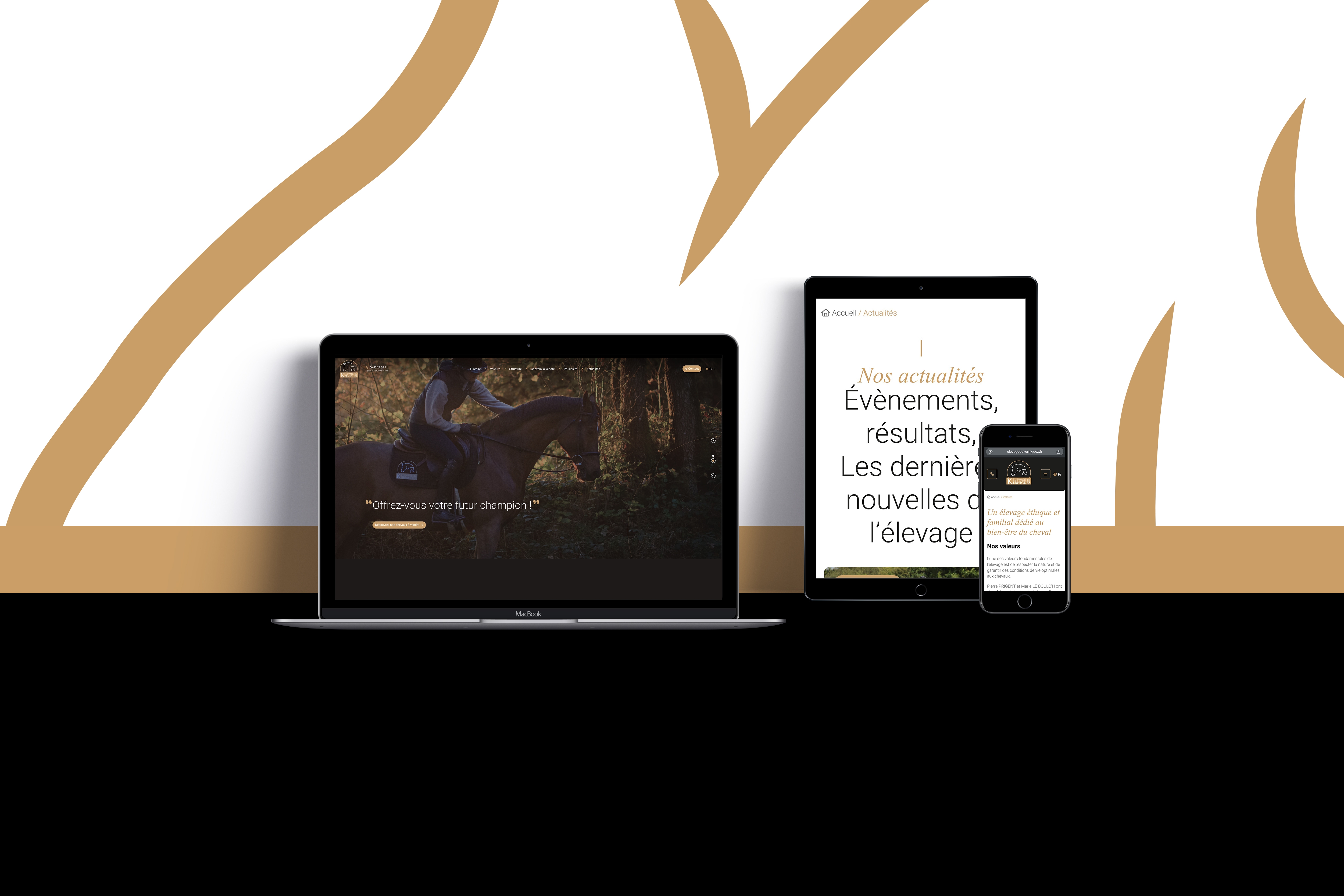 Refonte du site internet de l'élevage de Kerniguez